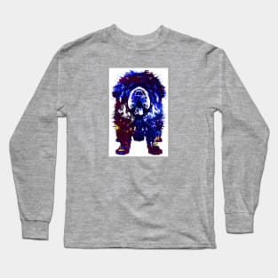 Fluffy Tibetan Mastiff Dog Khyi Print Poster Art Long Sleeve T-Shirt